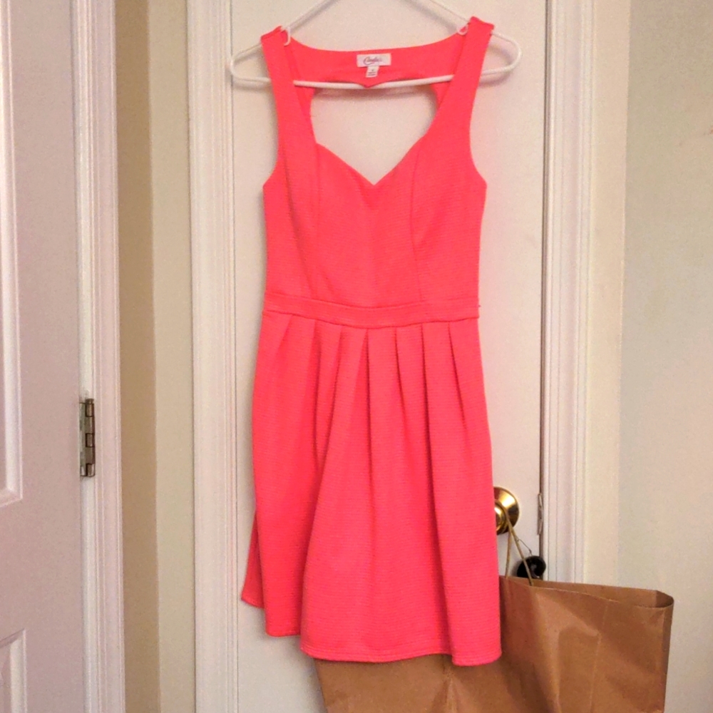 Coral summer dress
